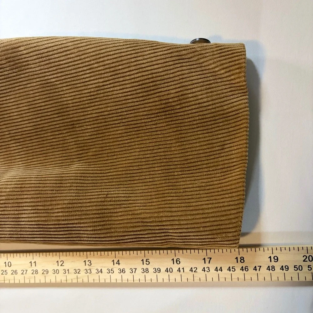 Vintage 70s Europe Craft‎ Corduroy Western Blazer Suede Patch Tan Jacket 44L